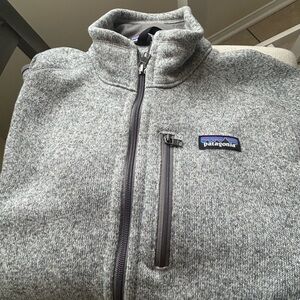 Patagonia Heather Gray Zip-Up Fleece